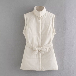 Nala Sleeveless High Neck Jacket