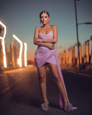 Paulina Strapless Elegant Chiffon Corset  Mini Dress