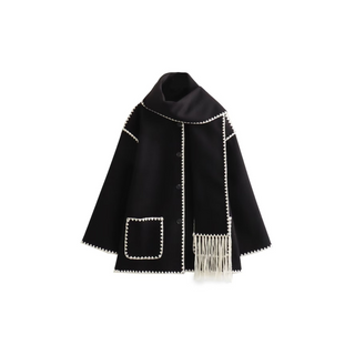 Nadine Woolen Scarf Jacket