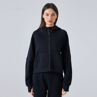 Loose Warm Full-Zip Sports Sweater