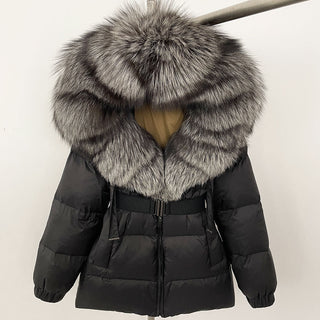 Luxury Puffer Jacket with Removable Premium Fur Collar – High-Quality Winter Coat