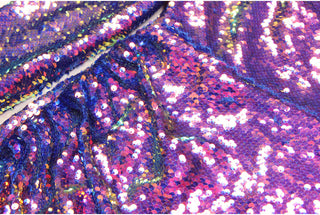 Long Sleeve Shiny Glow Sequin Mini Dress