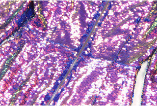 Long Sleeve Shiny Glow Sequin Mini Dress