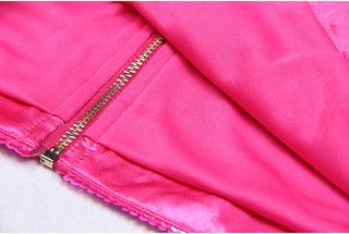 Long Sleeve Shiny Glow Sequin Mini Dress