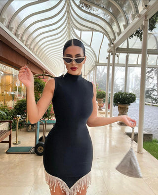 Naomi Elegant Sleeveless Bandage  Mini Dress