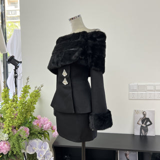Luxe Fur Elegant Set