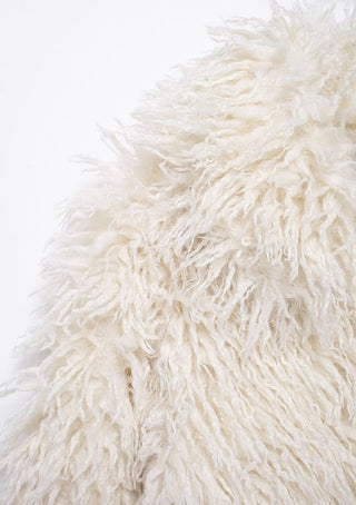 Long Sleeve Shaggy Faux Fur Jacket