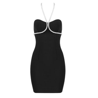 Elsie Halter Neck Bandage Mini Dress