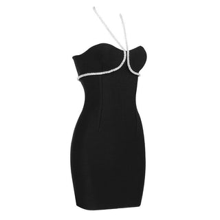 Elsie Halter Neck Bandage Mini Dress