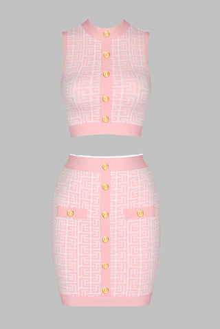 Madeline Bandage Crop Mini Set
