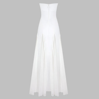 Strapless Mesh-Bandage long dress