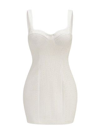 Pearl Radiance Sleeveless Mini Dress