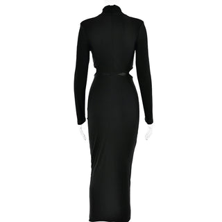 Elegance Backless Satin Long Dress
