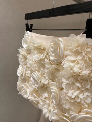 Floral Embellished Mini Skirt