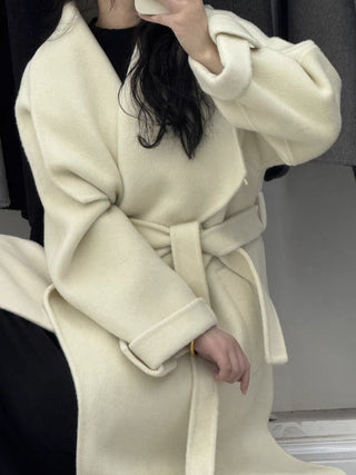 Luxe Double-Faced Cashmere Long Coat