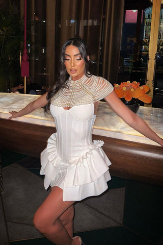 Judy Sleeveless Bandage Mini Dress