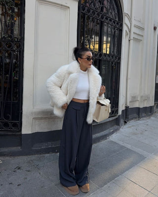 Loose Casual Faux Fur Coat