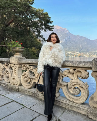 Long Sleeve Shaggy Faux Fur Jacket