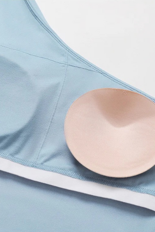 Padded One-Shoulder Sport Top