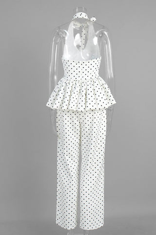 Monroe Polka Dot Peplum Set