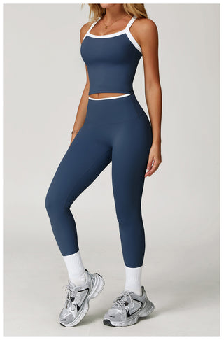Contrast Trim Activewear Set