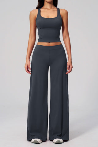 Flow Racerback Tank & Wide Leg Pants Set