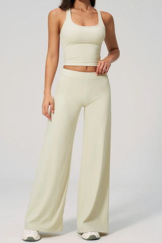 Flow Racerback Tank & Wide Leg Pants Set