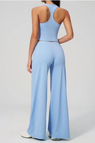 Flow Racerback Tank & Wide Leg Pants Set