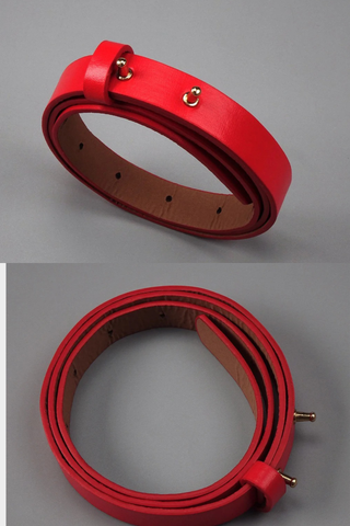 Red Lace Mini Dress – Long Sleeve Floral Embroidery, Scalloped Hem, Belted Waist