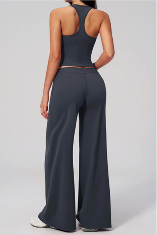 Flow Racerback Tank & Wide Leg Pants Set