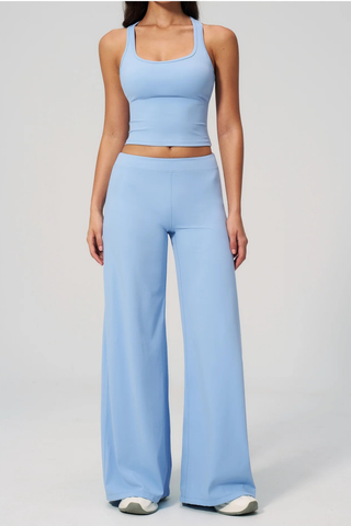 Flow Racerback Tank & Wide Leg Pants Set