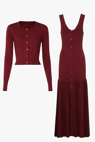 Everyday Chic Ribbed Button-Up Knit Cardigan