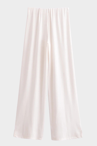 Soft Lounge Relaxed Top & Wide-Leg Pants Set – Lightweight Jersey, Long Sleeve, Minimal Design