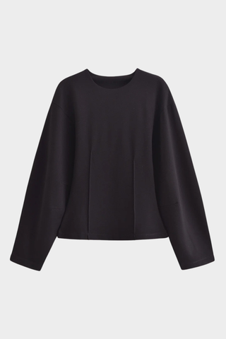 Soft Lounge Relaxed Top & Wide-Leg Pants Set – Lightweight Jersey, Long Sleeve, Minimal Design