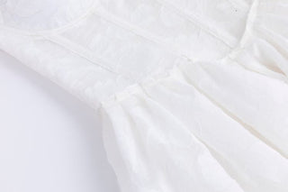 Rosette Texture Corset Mini Dress
