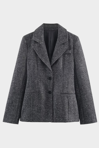 Tailored Tweed Structured Blazer
