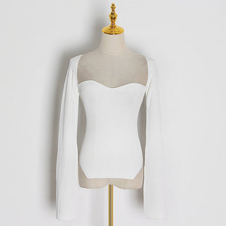 Long Sleeve Knitted Bodysuit