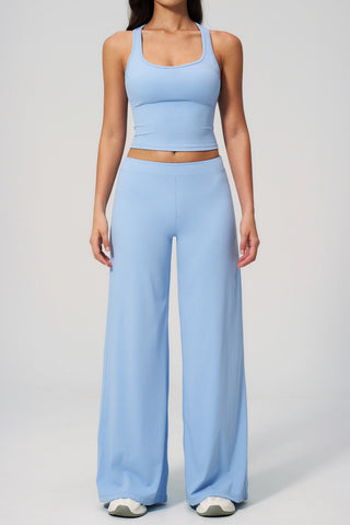 Flow Racerback Tank & Wide Leg Pants Set