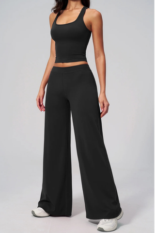Flow Racerback Tank & Wide Leg Pants Set
