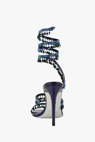 Crystal Wrap-Around High Heel Sandals