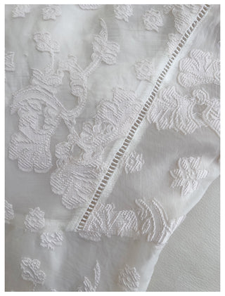 Floral Jacquard Lace Corset Midi Dress