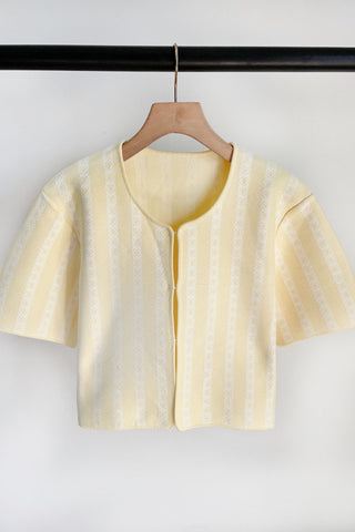 Elegant Short Sleeve Cropped Cardigan & Sleeveless Square Neck Knit Fit & Flare Mini Dress Set