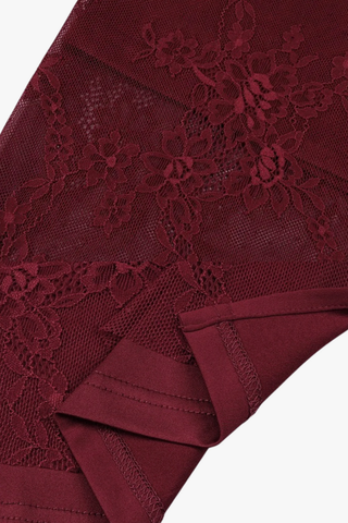 One-Shoulder Lace Long Dress with Sculpted Corset Fit
