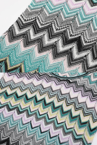 Chevron Knit Sleeveless Bodycon Long Dress