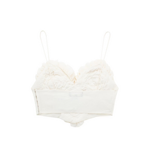 Flora Sleeveless Flower Crop Top