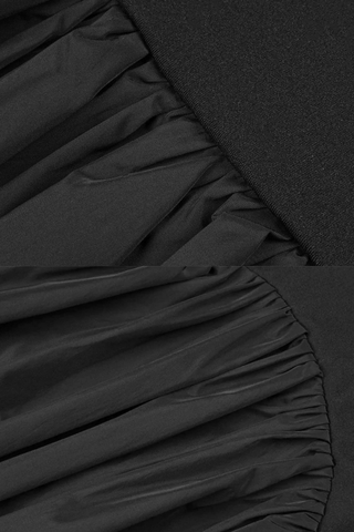 Corset Bodice Long Dress with Structured Fit & Flared Skirt