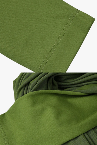 Elegant Long Mesh Dress with Long Sleeves & Sculpted Draped Design