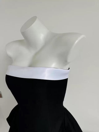 Strapless Flared Mini Dress