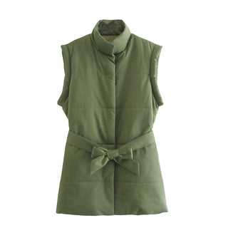 Nala Sleeveless High Neck Jacket