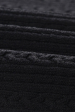 Pearl Trim Ribbed Knit Cardigan with Short Sleeves and Button Front Design